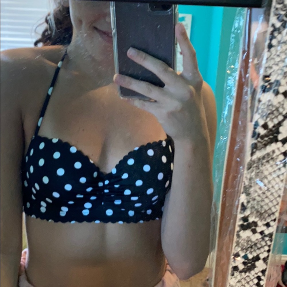 Polka dot bikini top
